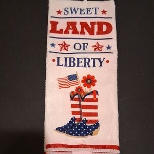Home Collection Sweet Land of Liberty Kitchen Towel - Red, White, Blue
